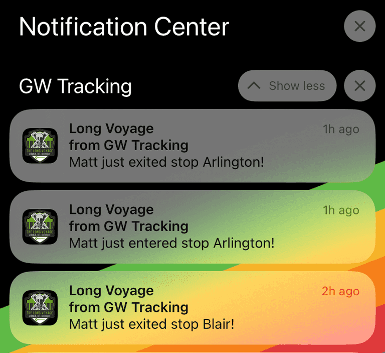 Screenshot of a lock screen with lots of push notifications